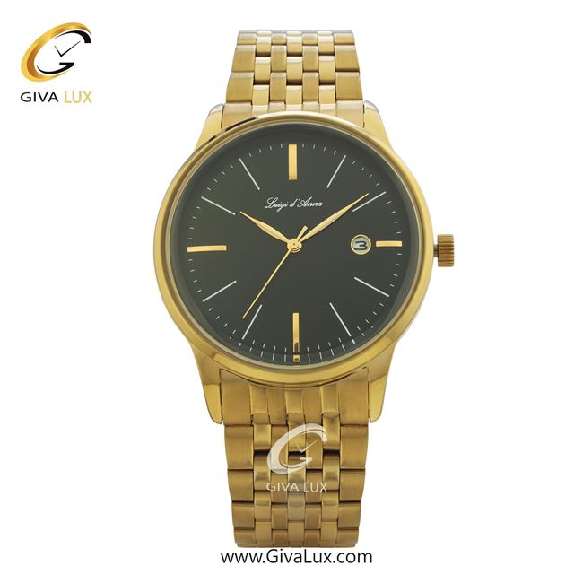 ساعت مچی اورجینال مردانه طلایی | طلایی| مشکی| کد رفرنس 2335